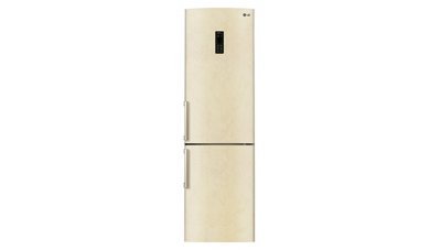 Холодильник LG GA-B489YEQZ холодильник, 360л, 2-камерный, генератор льда, 59.5x68.8x200см, бежевый