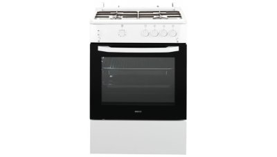 Плита газовая Beko CSG 62000 W газовая варочная панель (эмаль), духовка газовая, газ-контроль духовки, размеры (ШхГхВ): 60x60x85 см, цвет: белый