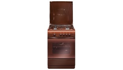 Плита газовая Gefest 1200-C6 К19 газовая варочная панель (эмаль), духовка газовая, газ-контроль духовки, размеры (ШхГхВ): 60x60x85 см, цвет: коричневый