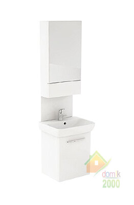 NOVA PRO комплект 60*202*46 cм (умывальник+ шкафчик с зеркалом+ панель для умыв.), цвет белый глянец 