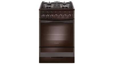 Плита газовая Gefest 5502-02 0045 газовая варочная панель (эмаль), духовка электрическая, звуковой таймер, размеры (ШхГхВ): 50x58.5x85 см, цвет: коричневый