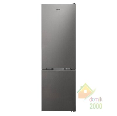 Холодильник двухдверный с нижним расположением морозильной камеры No Frost ELEC VF 373 EH Серебристая сталь Объем: 341 л (259+104). Цвет: Серебристый. Дисплей. 1 компрессор (R600a). Класс энергопотребления A+. Холодильное отделение: 3+1 полки (стекло), подставка для яиц, ящик для овощей, AdaptiLift, OptiFresh; Морозильное отделение: 3 ящика. Размеры (ВхШхГ), см: 186х65х60. No Frost.