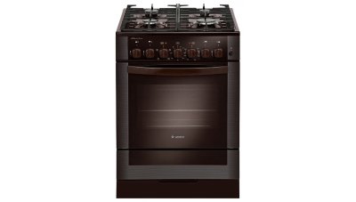 Плита газовая Gefest 6502-02 0045 газовая варочная панель (закаленное стекло), духовка электрическая, звуковой таймер, размеры (ШхГхВ): 60x60x85 см, цвет: коричневый