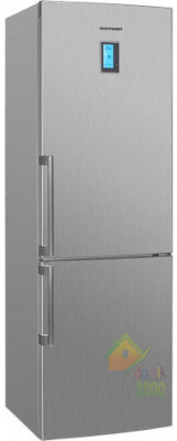 Холодильник двухдверный с нижним расположением морозильной камеры No Frost ELEC VF3663H серебристый Объем: 341 л (237+104). Цвет: Серебристый. Дисплей. 1 компрессор (R600a). Класс энергопотребления A+. Холодильное отделение: 3+1 полки (стекло), подставка для яиц, ящик для овощей, винная полка; Морозильное отделение: 3 ящика; лоток для хранения льда. Размеры (ВхШхГ), см: 186х60х65. No Frost.