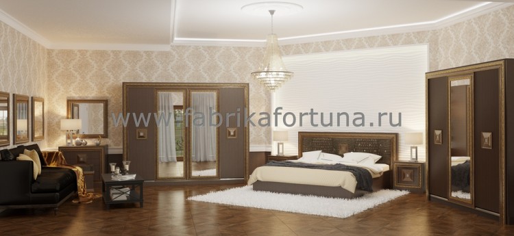 Спальный гарнитур «Мишель» 4ст. венге, белый