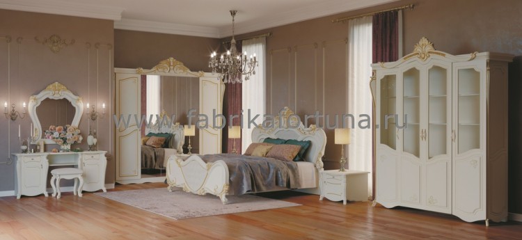 Спальный гарнитур «София» 5ст. крем, орех