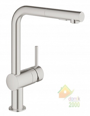 Minta GROHE Смеситель для кухни однорычажный, DN 15, сатин