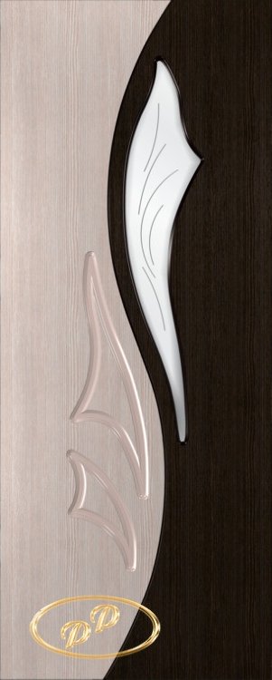 80 Элегия-Дуэт-2 белен./морен. дуб ДО (шпон, бесцв. лак, сатинат гравировка рис. 3 )