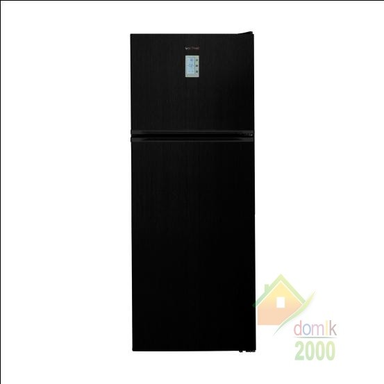 Холодильник двухкамерный с верхней морозильной камерой Vestfrost VF 590 UHS черное стекло