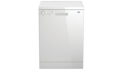 Посудомоечная машина Beko DFC04210W полноразмерная, отдельно стоящая, на 12 комплектов, класс мойки A, 4 программы, конденсационная сушка, защита от протечек, размеры (ШxГxВ): 60x60x85 см, цвет: белый