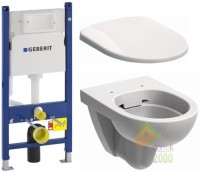 Комплект: NOVA PRO Rimfree унитаз подвесной , Geberit Duofix 3в1, сидение Duroplast soft-close