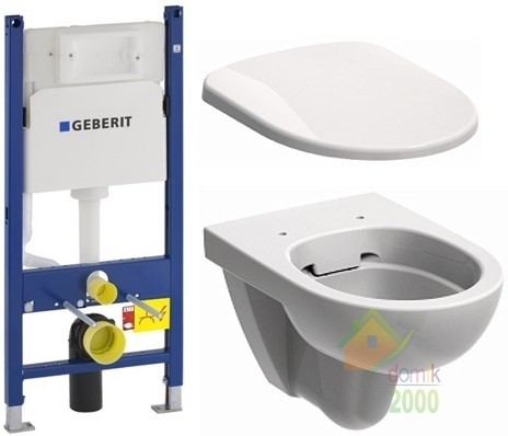 Комплект: NOVA PRO Rimfree унитаз подвесной , Geberit Duofix 3в1, сидение Duroplast soft-close