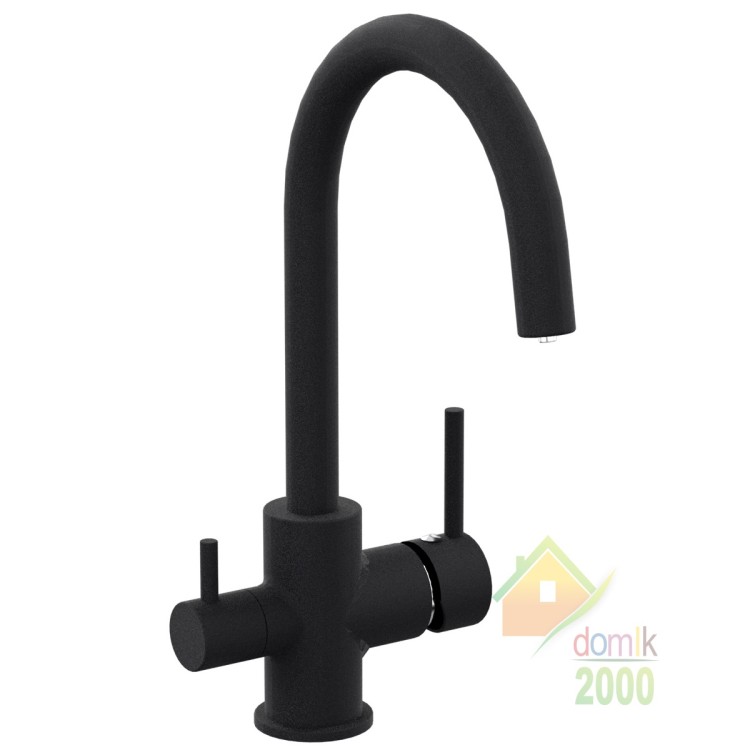 DAICY-U смеситель для кухни  с подключением питьевой воды, (черный)