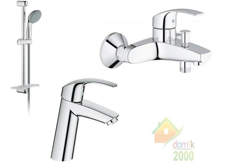 Eurosmart Набор смесителей для ванны 23324001+33300002+27926000