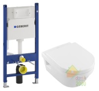 Комплект: OMNIA ARCHITECTURE унитаз подвесной 5684H101 с сид. soft-close , Geberit Duofix 458.126.00.1