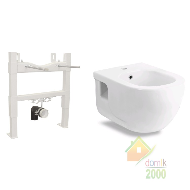 Комплект: ALTEA биде подвесное+ Инсталляция для биде VOLLE  420*505*80мм