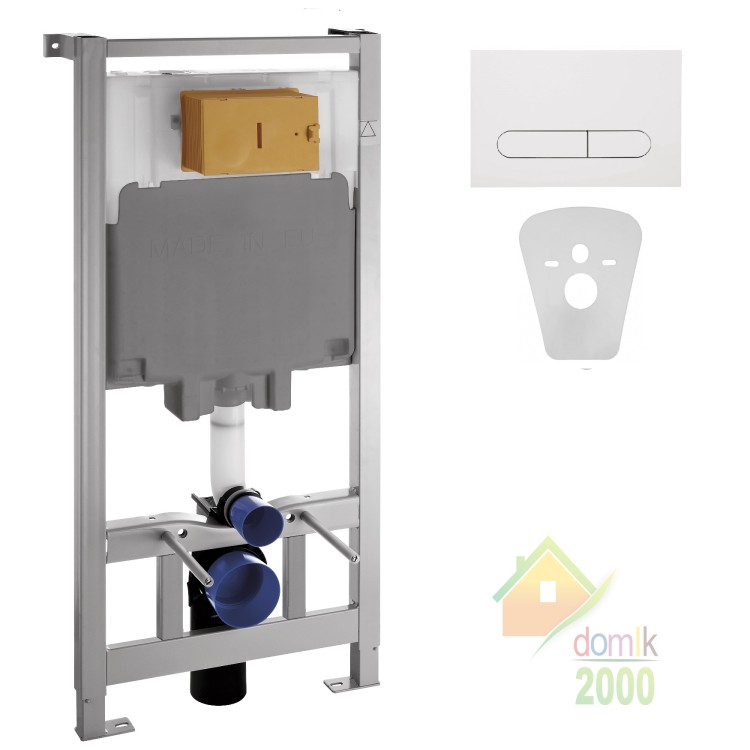 VOLLE MASTER 4в1 комплект инсталляции, белая клавиша