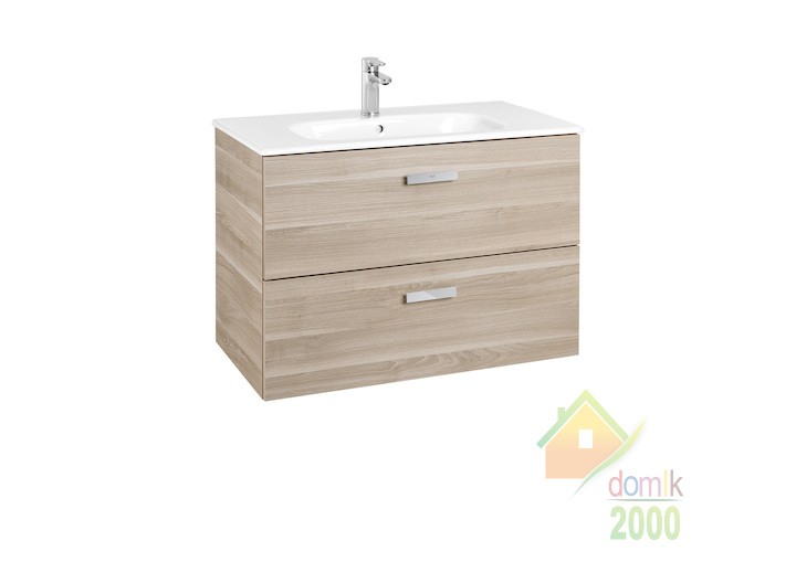 VICTORIA BASIC тумба с умывальником 80см, цвет береза