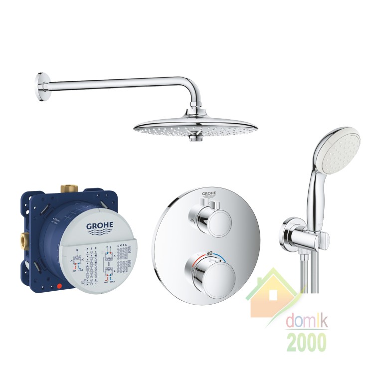 Grohtherm grohe набор душевой скрытого монтажа26458000,35600000,26406001,24076000