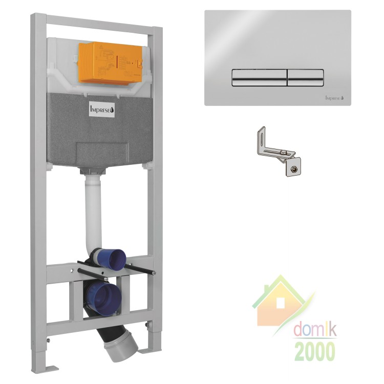 IMPRESE комплект инсталляции 3в1(клавиша PANI хром)