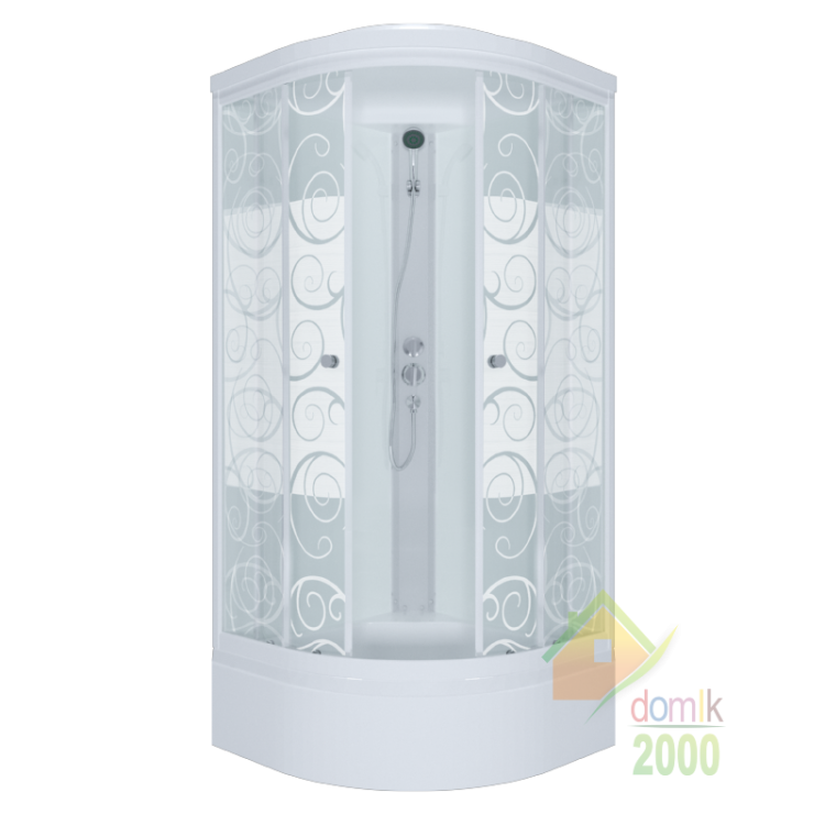 ДК Узоры 90х90 В (ДН3) 900*900*2280 мм