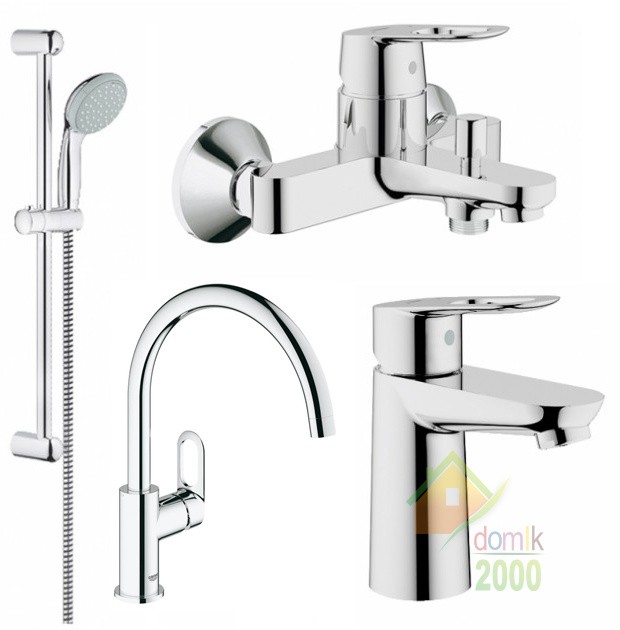 BauLoop Набор смесителей для ванны+кухня 23337000-32815000 23603000-27598001-31368000