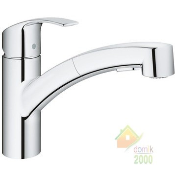 Eurosmart Смеситель для кухни, однорычажный, выдвижной излив