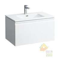 PRO S тумба 80*50см с умывальником, с одним отв. для смес. посредине, цвет серый графит