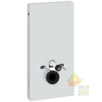 Monolith Инсталляция для подвесного унитаза, H101,подключение снизу, белое стекло