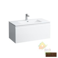 PRO S тумба 100*50см, с раковиной, с 1м отв. под смеситель посредине, с выдв. ящ., с внутр. выдв. ящ., цвет венге