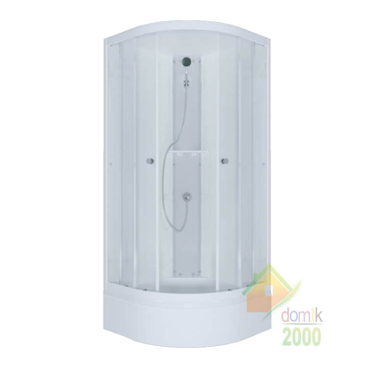 ДК Рио 3 (Эко-Белый) 900*900*2260 мм