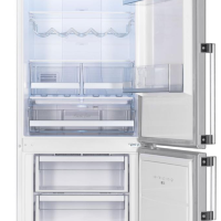 Холодильник двухдверный с нижним расположением морозильной камеры No Frost ELEC VF3663MB мрамор бежевый