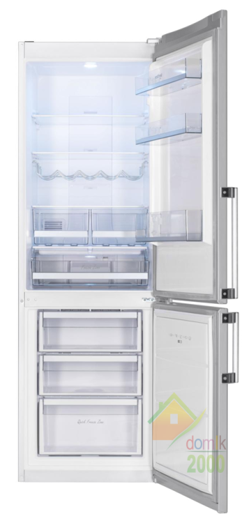 Холодильник двухдверный с нижним расположением морозильной камеры No Frost ELEC VF3663MB мрамор бежевый