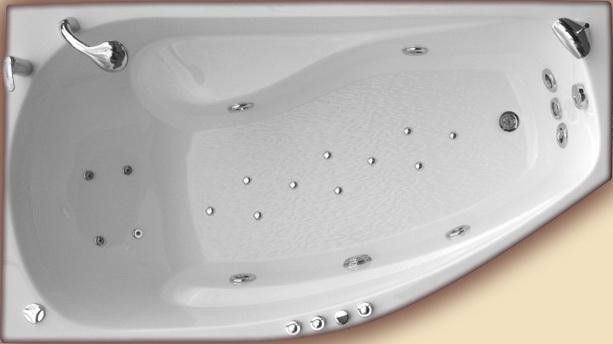 Triton Scarlet 170x95 R Правая (аэромассаж)