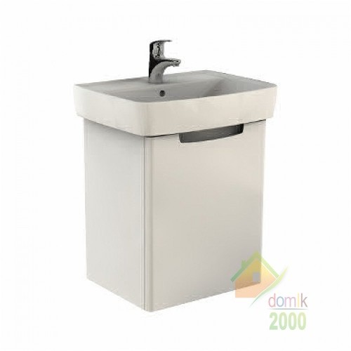 REKORD комплект: умывальник 50см, тумба под умывальник (89543 + К91952), белый глянец