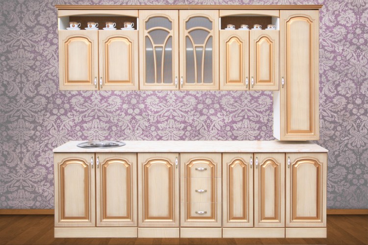 Кухонный гарнитур «Престиж» 2,80 орех, клен