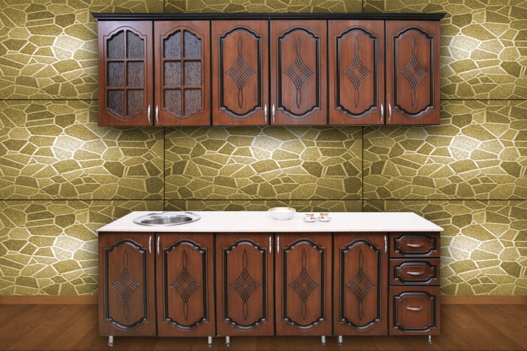 Кухонный гарнитур «Лиром» 2,40 орех, клен