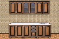 Кухонный гарнитур «Ария» 2,40 орех, клен