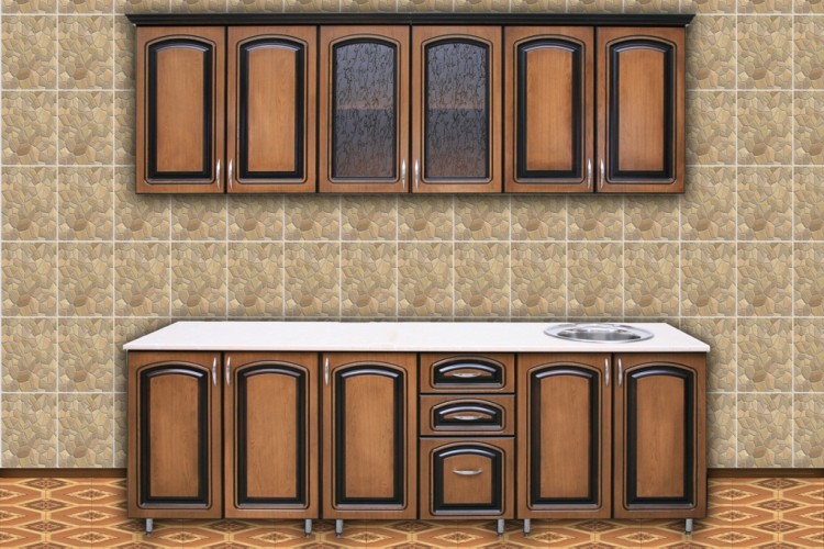 Кухонный гарнитур «Ария» 2,40 орех, клен