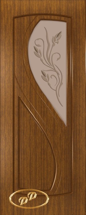 80 Леди-4 (шпон ОРЕХ круп, бесцв.лак, пазы в цвет шпона. с рис. 1 на бронзе 2-е матир. фацет ДО