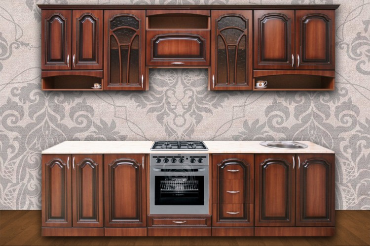 Кухонный гарнитур «Престиж» 2,60 орех, клен