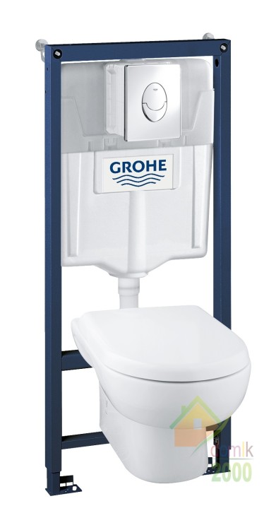 Solido Perfect Набор 4 в 1 - инстал. 38721001, с подвесным унитазом 51,6х36,1 в компл.с сидением Soft-close