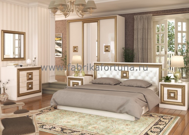 Спальный гарнитур «Мишель» 3ст. венге, белый