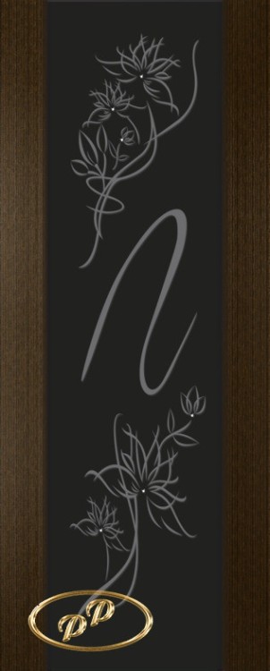 80 Палермо венге ДО (шпон., бесцв. лак, черный триплекс рис. 4 2-е матир.)